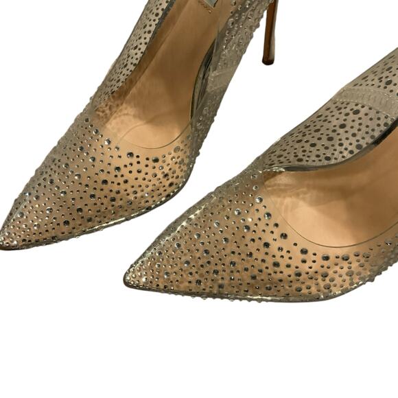 Steve Madden Vala-r Rhinestone Stiletto Heels – Size 8.5, Sparkly Evening Shoes - Picture 6 of 6